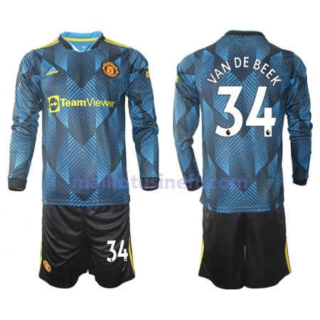 Maillot de Foot Manchester United Donny Van De Beek 34 Troisième 2021-22 Manches Longues - Enfant Maillot de Foot Manchester United Donny Van De Beek 34 Troisième 2021-22 Manches Longues - Enfant